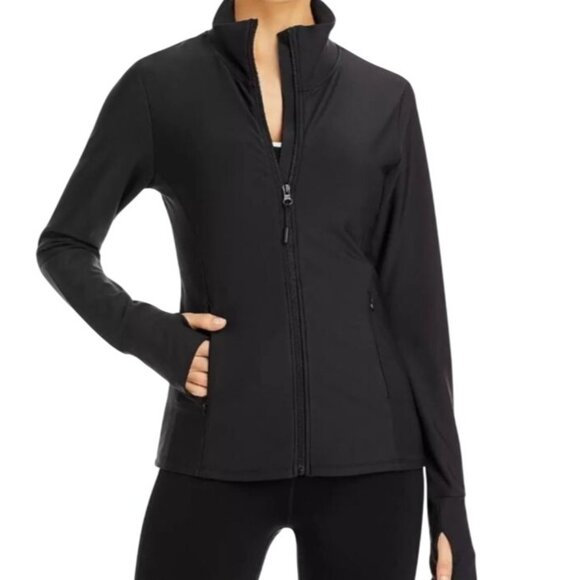 NEW AQUA Athletic Yoga Full Zip Jacket‎ in Black, Size Small - Picture 1 of 12